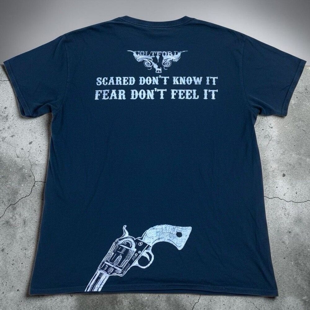 Colt Ford Concert T Shirt SMALL Black Double Sided Country Rap Graphic Tee Gun